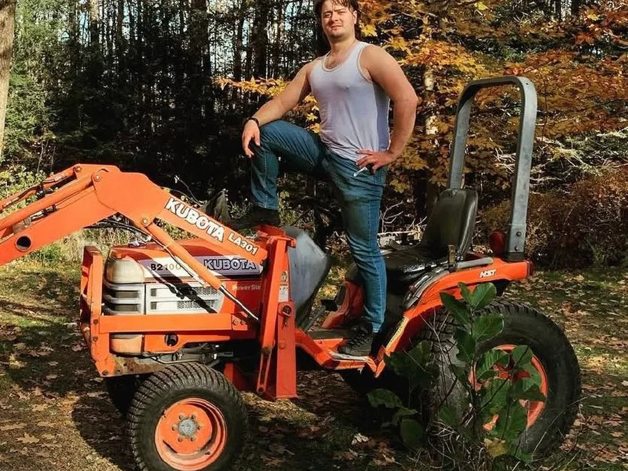 Torin on Kubota tractor